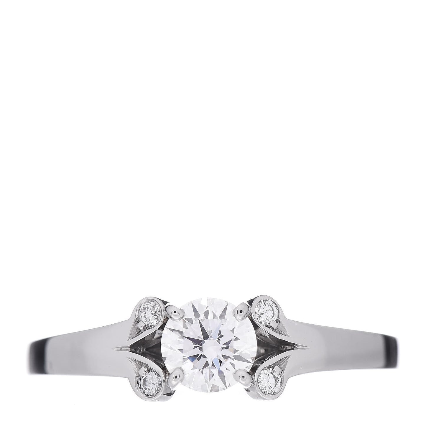 Platinum Diamond .35ct Ballerine Engagement Ring 50 5.25