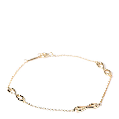 Tiffany 18K Yellow Gold Infinity Endless Bracelet 1 of 7
