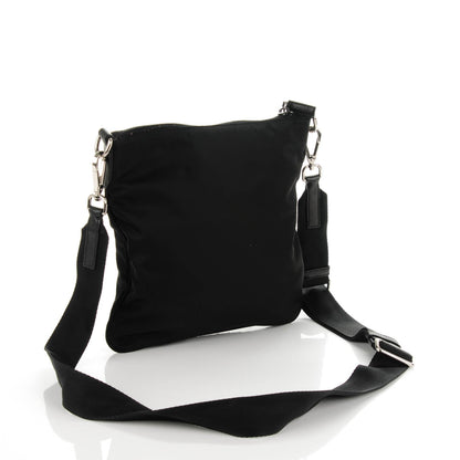 Prada Tessuto Nylon Small Flat Messenger Bag Black 3 of 8