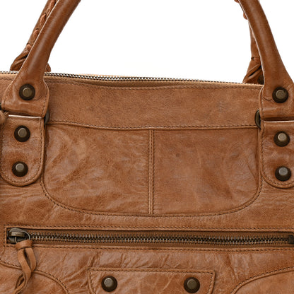 Balenciaga Chevre Classic Hardware Work Caramel 7 of 10