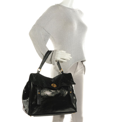 Saint Laurent Pony Hair Patent Large Muse Two Black 2 of 7
