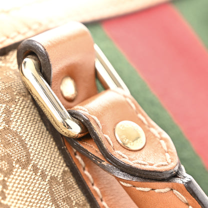 Gucci Monogram Vintage Web Medium Boston Tobacco 14 of 17