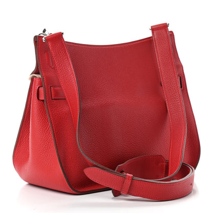 Hermes Taurillon Clemence Jypsiere 28 Rouge Casaque 4 of 10