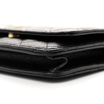 Chanel Caviar Quilted Wallet on Chain WOC Black 10 of 11