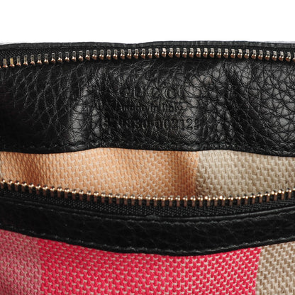 Gucci Pebbled Calfskin Large Bamboo Daily Top Handle Bag Black 6 of 6