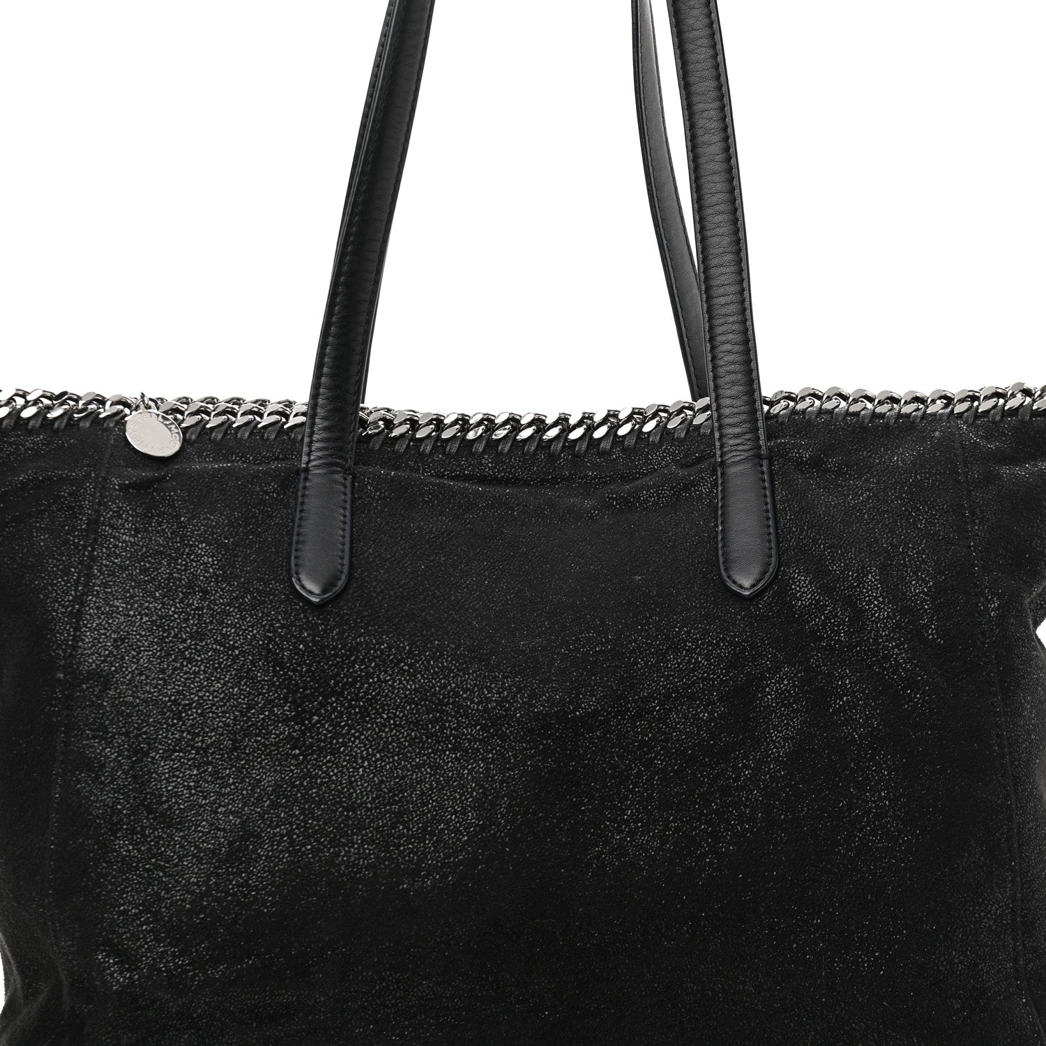 Stella McCartney Shaggy Deer Falabella East West Shopper Tote Black 8 of 10