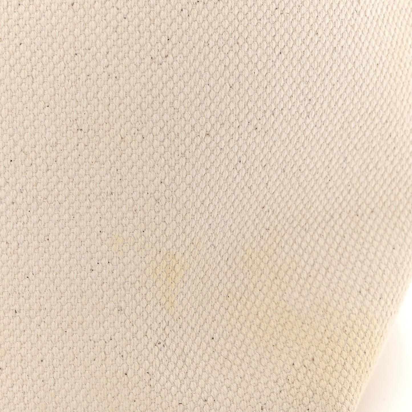 Canvas Calfskin Horizontal Cabas Natural Tan