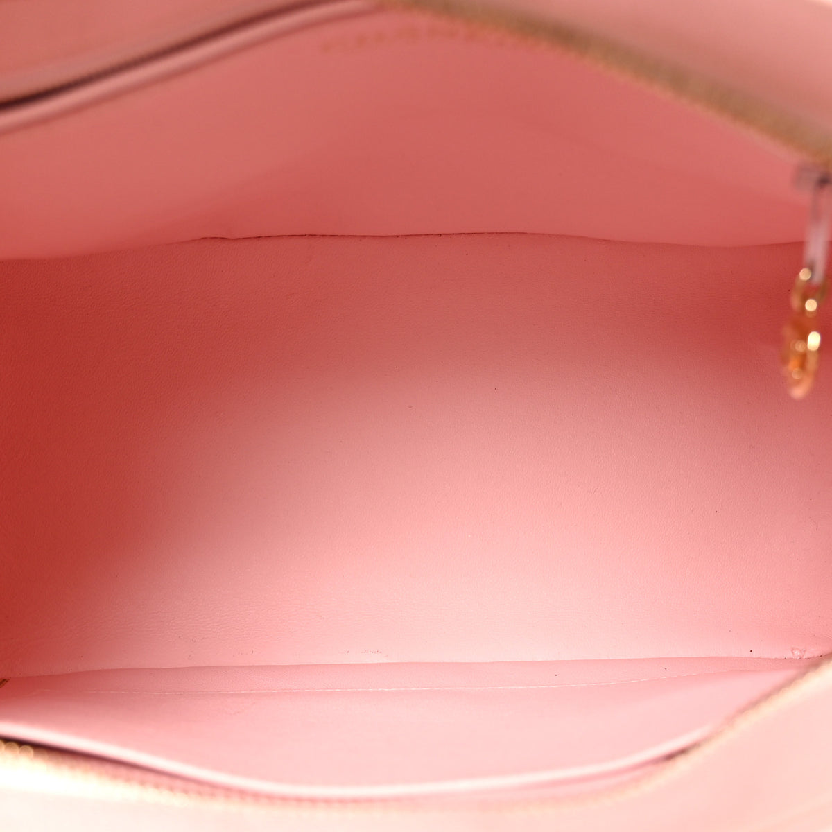 Caviar Quilted Medallion Tote Light Pink