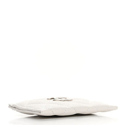 Chanel Caviar Quilted CC Logo Card Holder White 4 of 9