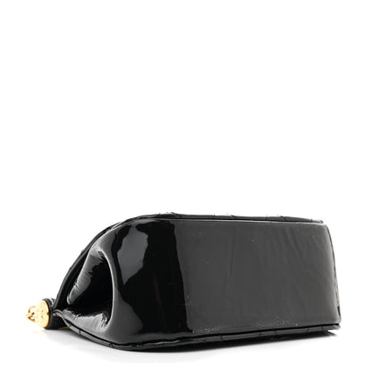 Chanel Patent Quilted Frame Clutch Flap With Chain Black 4 of 11
