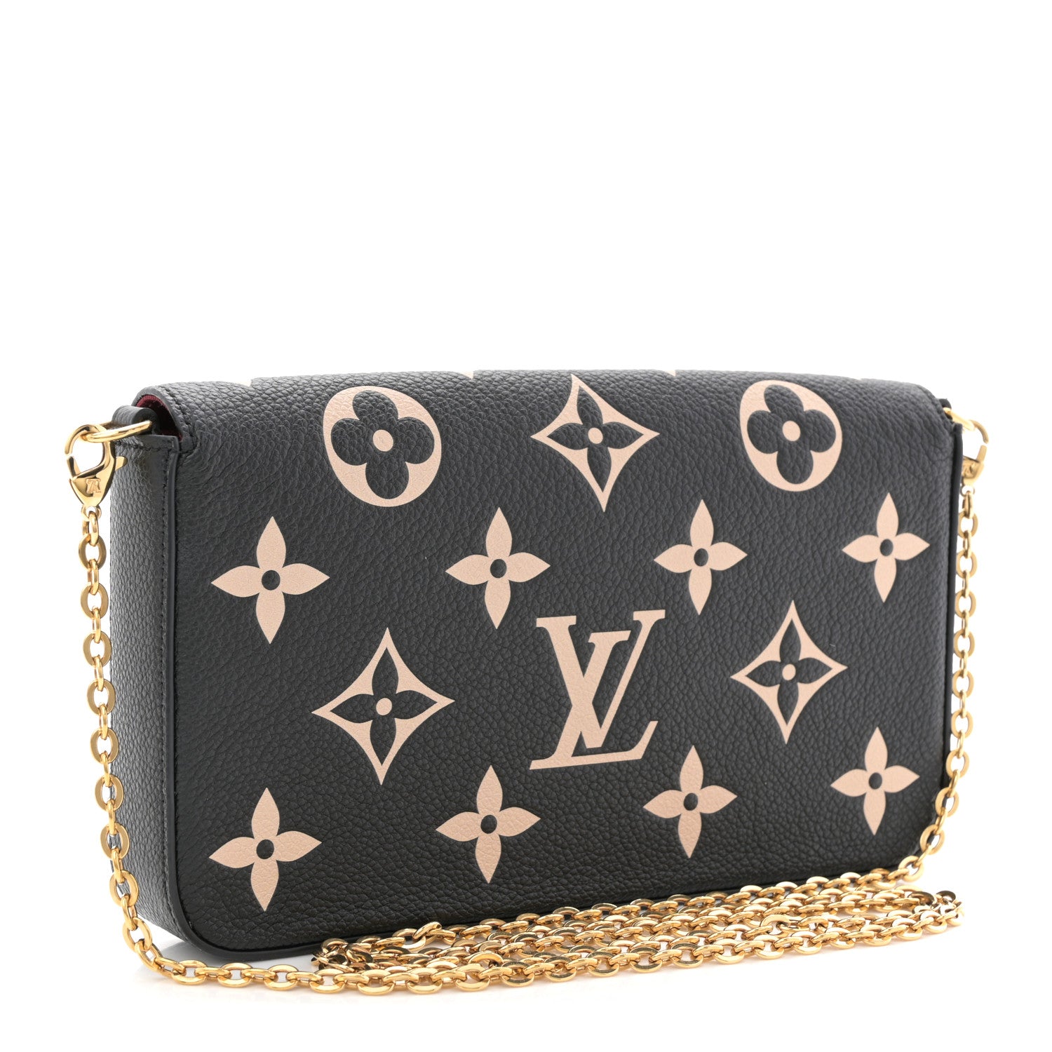 Louis Vuitton Empreinte Monogram Giant Felicie Pochette Black Beige 4 of 11