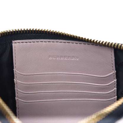 Burberry Signature Grain Calfskin Check Embossed Small Chichester Crossbody Clutch Bag Pink 6 of 11