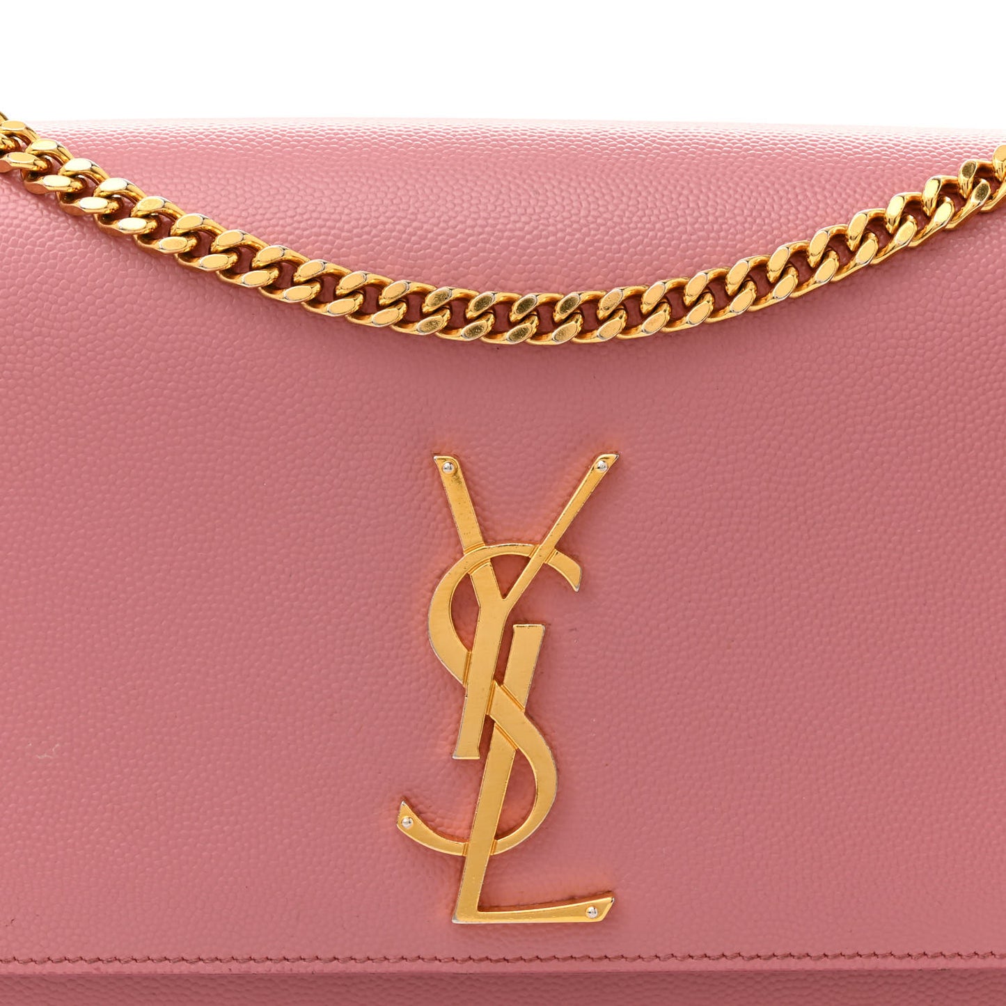 Grain De Poudre Medium Classic Monogram Kate Satchel Dark Rose