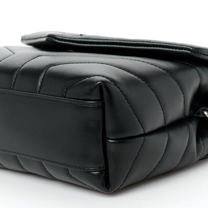 Saint Laurent Calfskin Y Quilted Monogram Toy Loulou Crossbody Bag Black 11 of 12