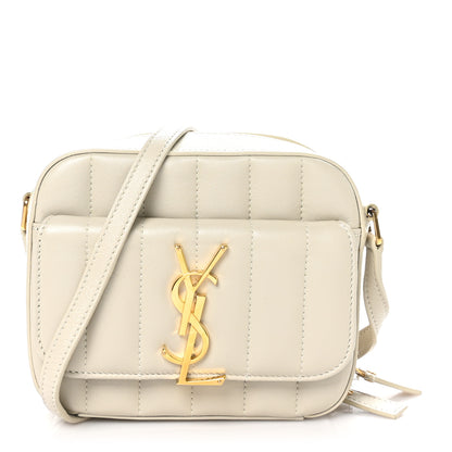 Saint Laurent Lambskin Matelasse Monogram Vicky Camera Bag Crema Soft 1 of 11