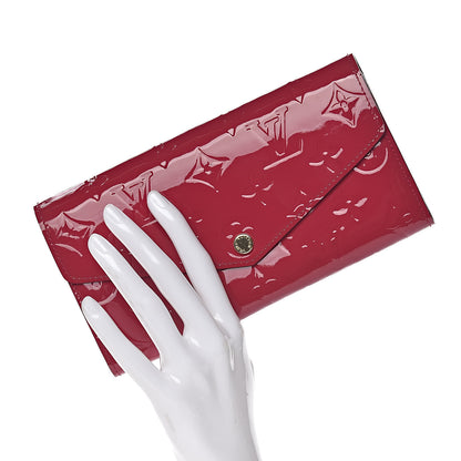 Louis Vuitton Vernis Sarah Wallet NM Magenta 2 of 7