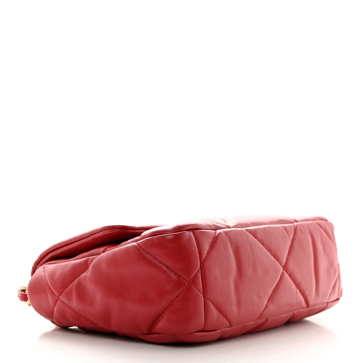 Chanel Goatskin Quilted Medium Chanel 19 Flap Red 4 of 11