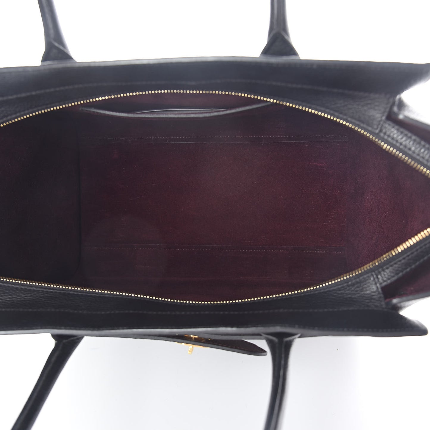 Grain Vegetable Tanned Calfskin Zipped Bayswater Black