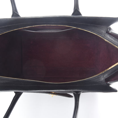 Mulberry Grain Vegetable Tanned Calfskin Zipped Bayswater Black 5 of 8