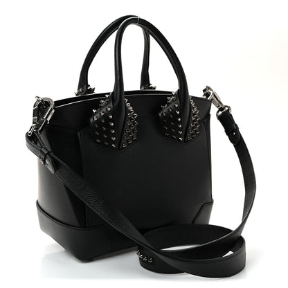 Christian Louboutin Grained Calfskin Spike Small Eloise Tote Black 3 of 10