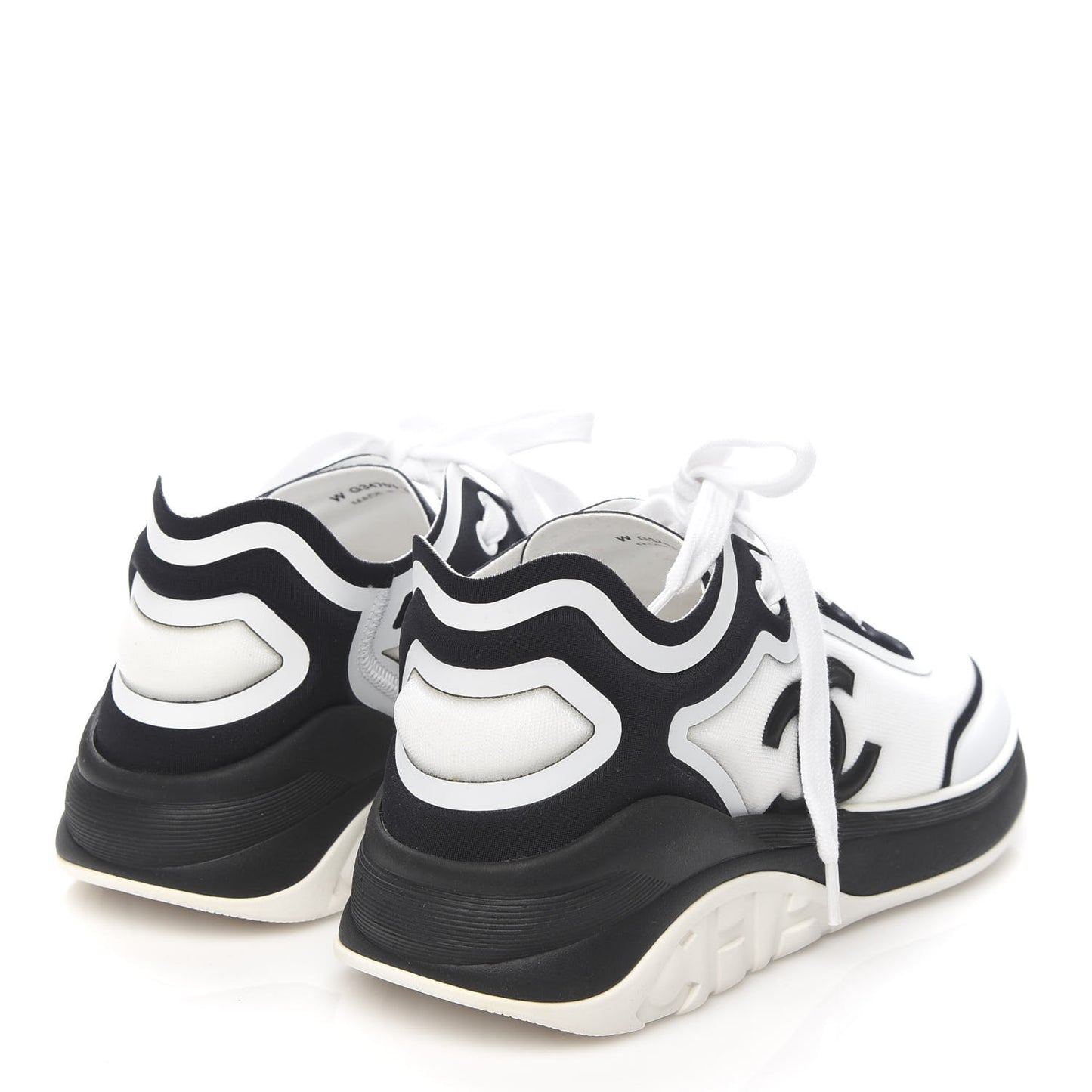 Lycra Womens CC Sneakers 36.5 White Black
