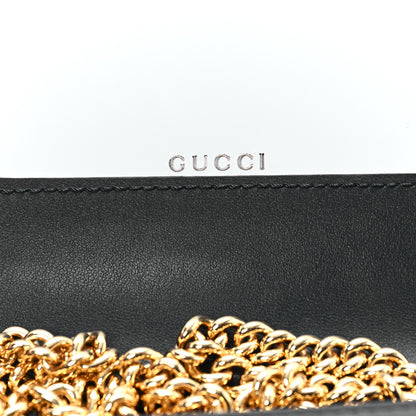 Gucci Calfskin GG Matelasse Chain Wallet Black 7 of 12