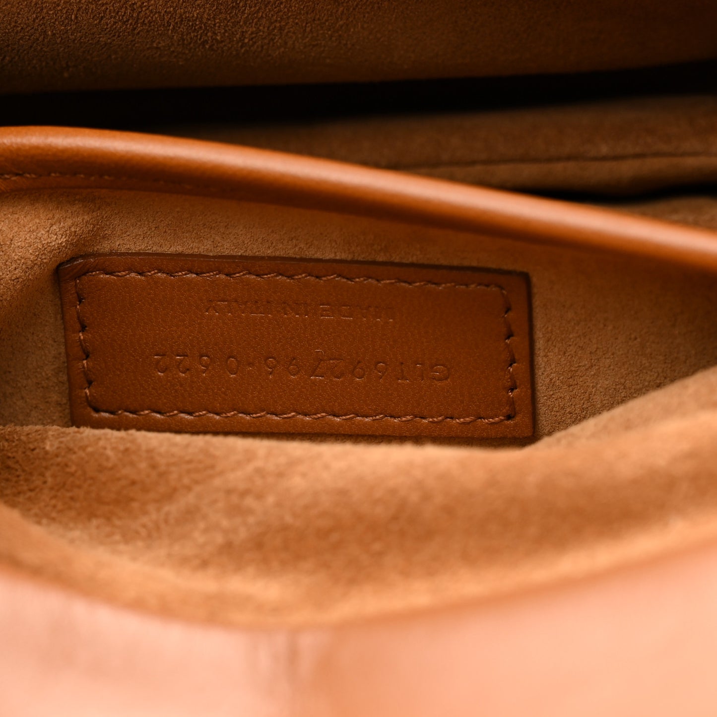 Smooth Calfskin Small Charlie Shoulder Bag Miel Dark