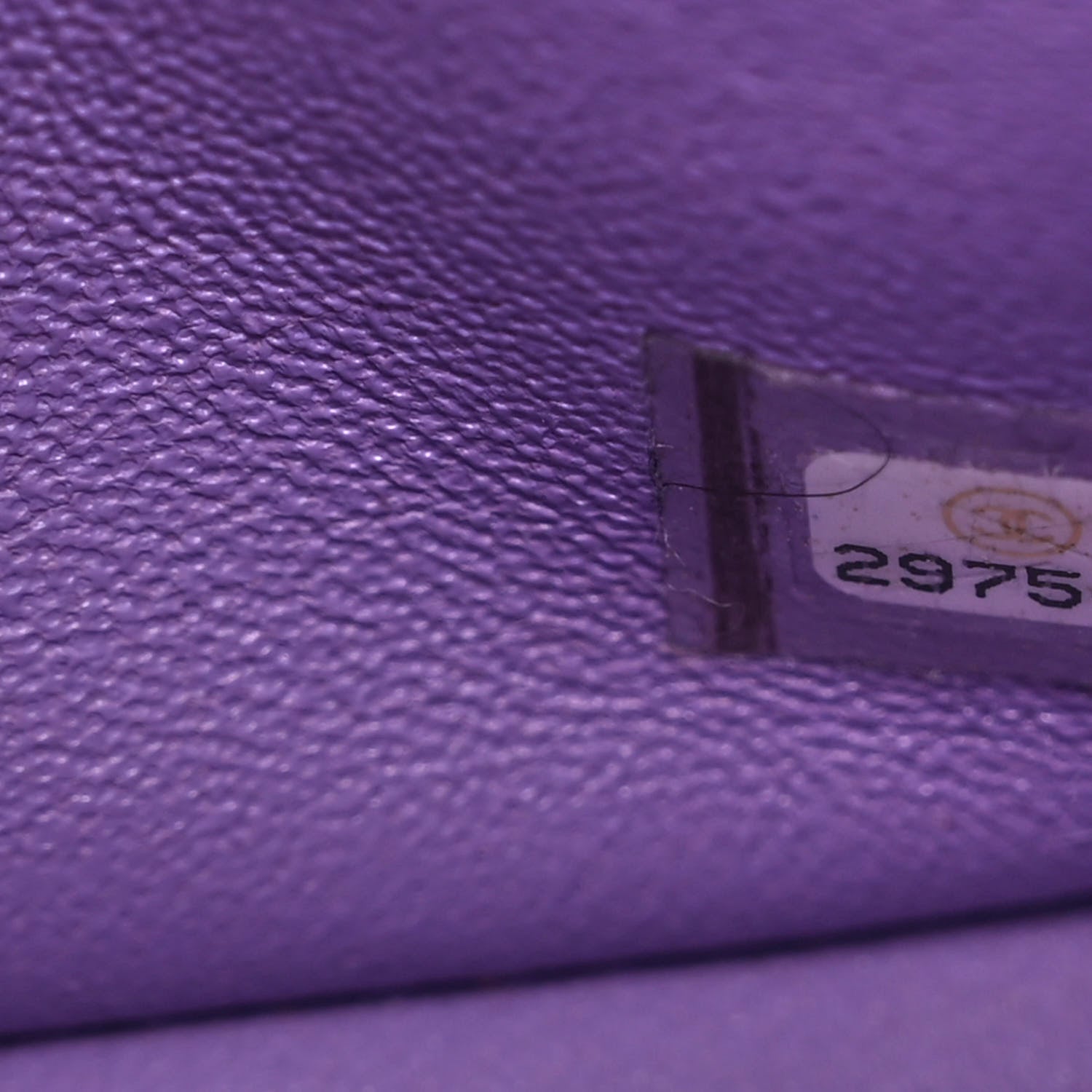 Chanel Lambskin Chevron Quilted Mini Rectangular Flap Purple 7 of 10