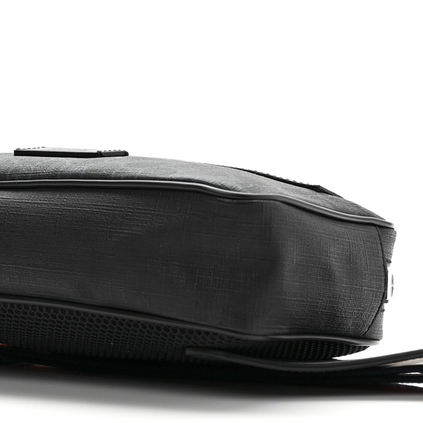Soft GG Supreme Monogram Web Belt Bag Black Grey