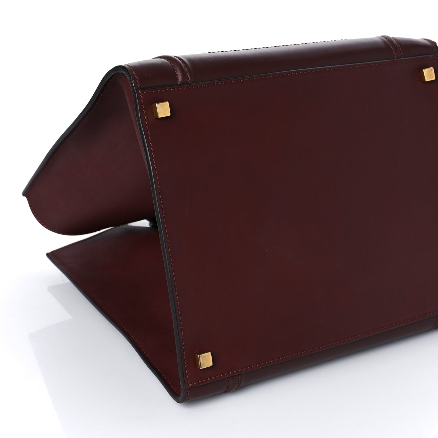 Supple Calfskin Medium Phantom Luggage Burgundy