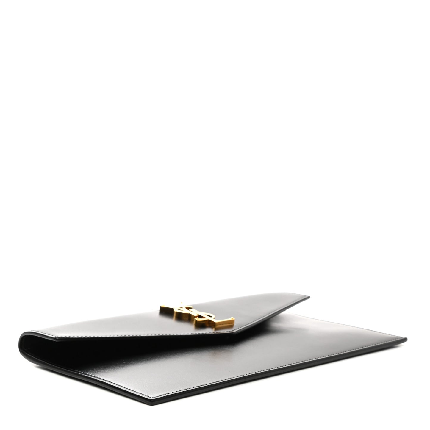 Smooth Shiny Calfskin Monogram Uptown Pouch Black