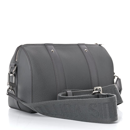 Louis Vuitton Grained Calfskin Aerogram City Keepall Gris 3 of 14