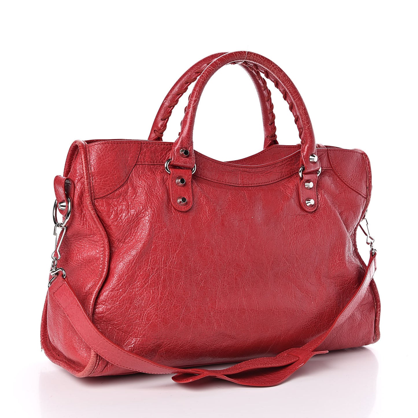 Agneau Classic Silver Hardware City Rouge Sapphire