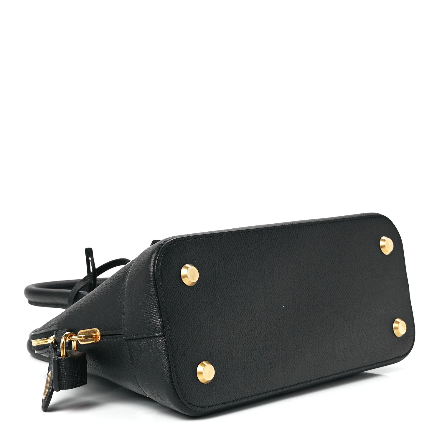 Balenciaga Signature Grained Calfskin Logo S Ville Top Handle Bag Black 4 of 12