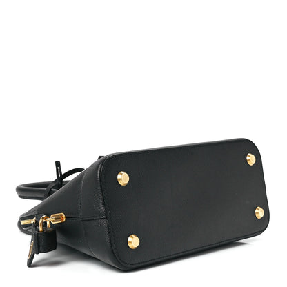 Balenciaga Signature Grained Calfskin Logo S Ville Top Handle Bag Black 4 of 12