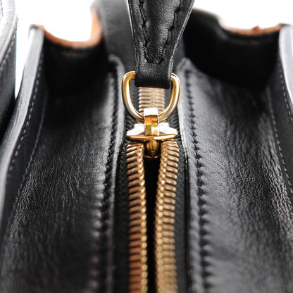 Celine Satin Calfskin Calfskin Suede Nano Tri-Color Luggage Seashell 6 of 8