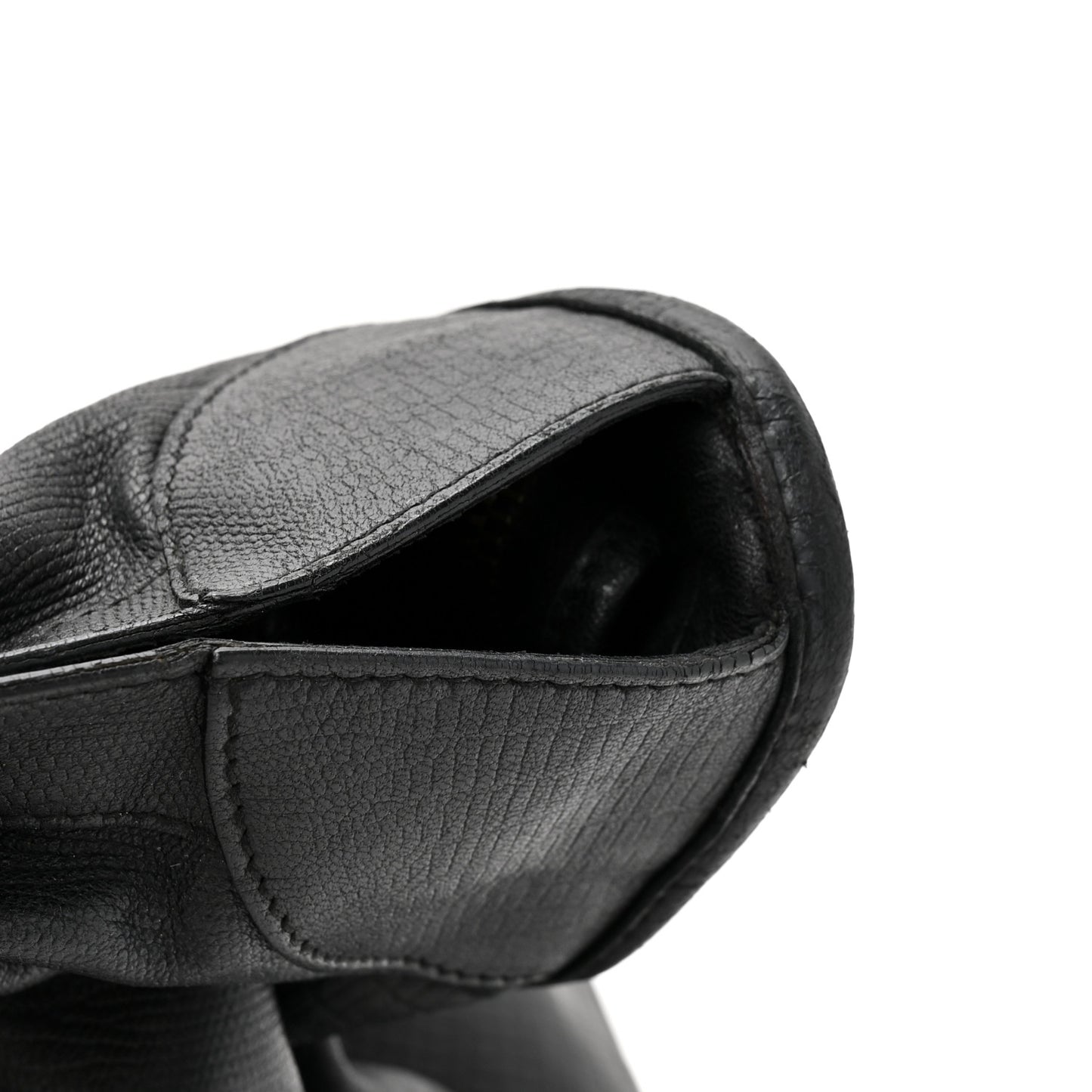 Calfskin Lizard Embossed Classic Hardware City Black