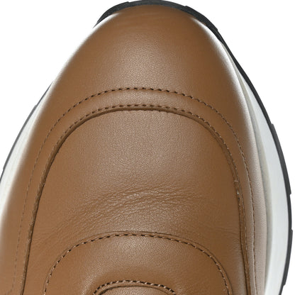 Hermes Calfskin Mens Drive Sneakers 46 Naturel 10 of 11