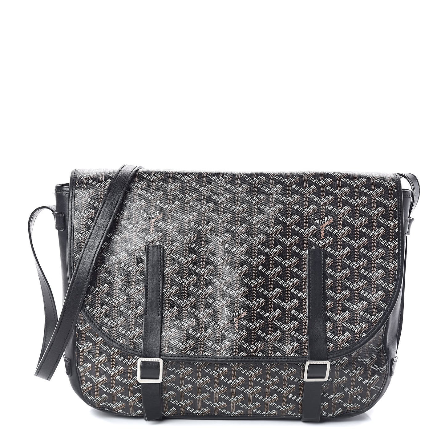 Goyardine Belvedere GM Messenger Bag Black