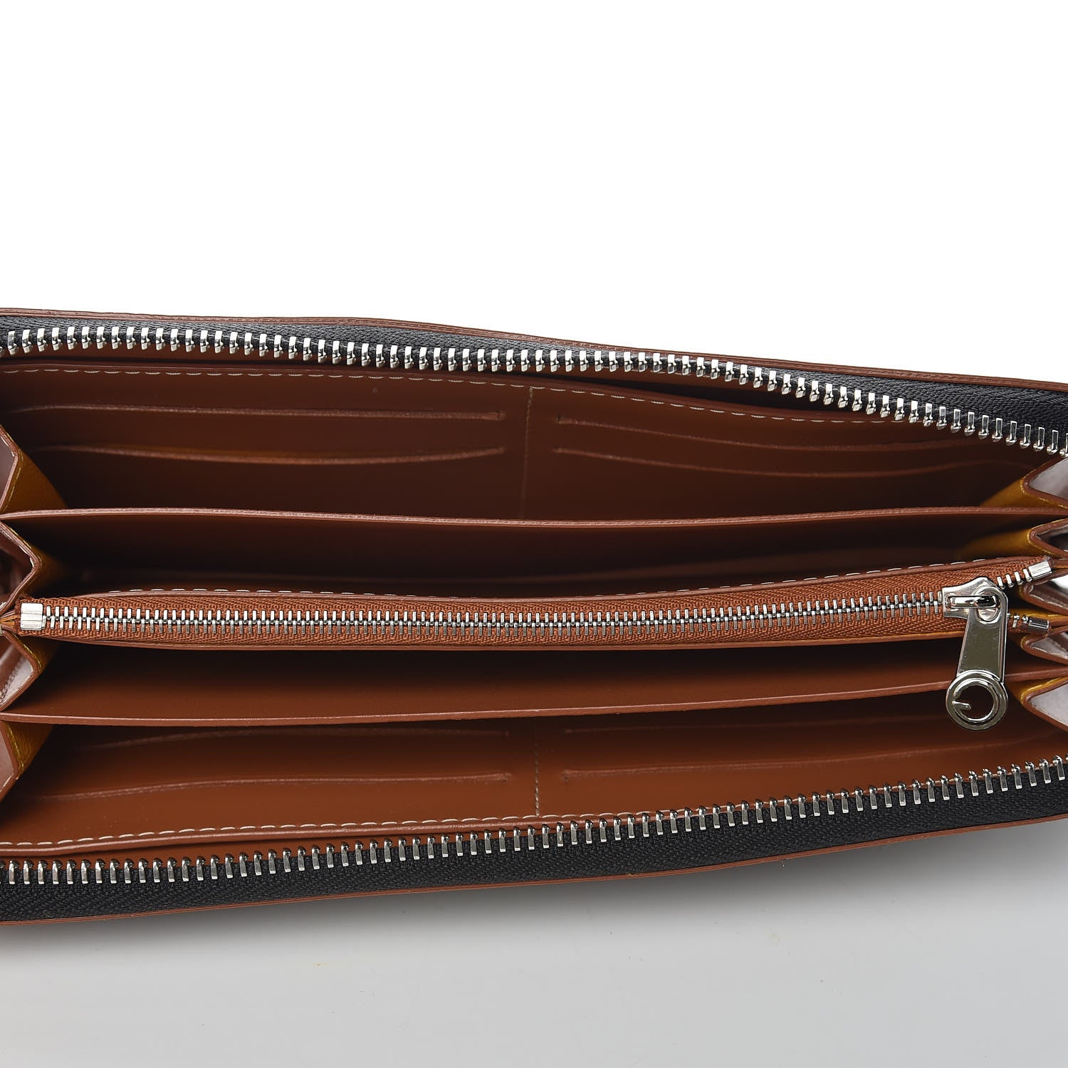 Goyard Goyardine Matignon Zip Around GM Wallet Black Gold 7 of 12