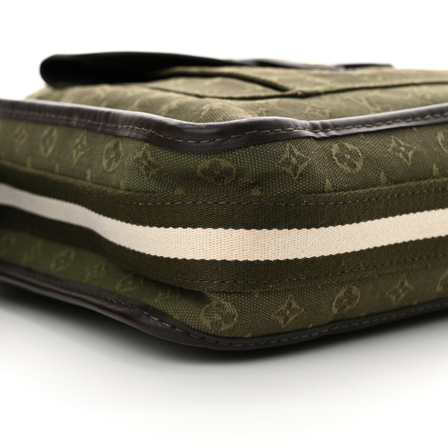 Mini Monogram Besace Mary Kate Kaki