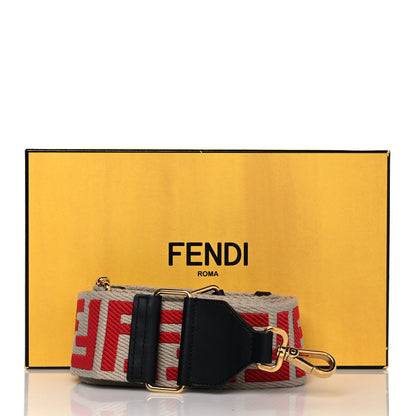 Fendi Canvas Calfskin FF 1974 Strap You Red 7 of 7