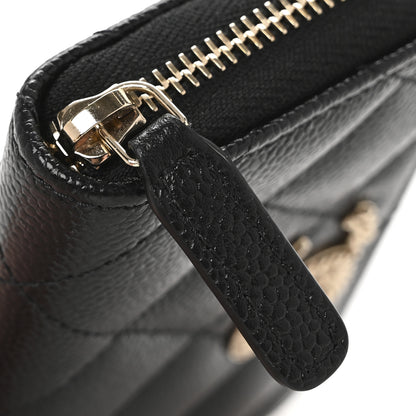 Chanel Caviar Quilted Multi Chain CC Zip Coin Purse Black 8 of 9