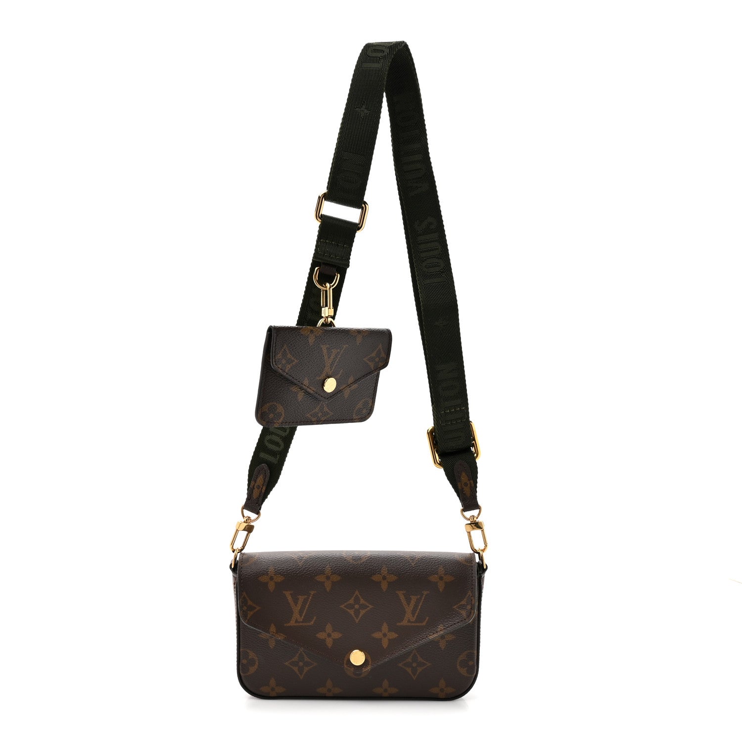 Louis Vuitton Monogram Felicie Strap & Go Kaki 1 of 12