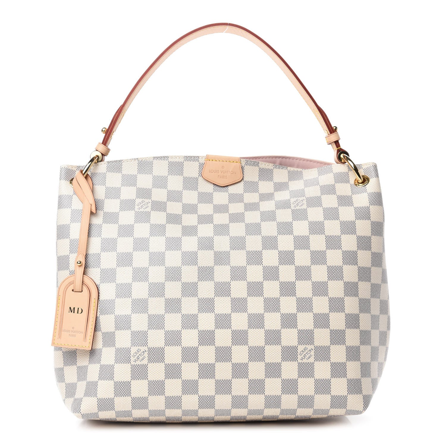 Louis Vuitton Damier Azur Graceful PM Rose Ballerine 1 of 11