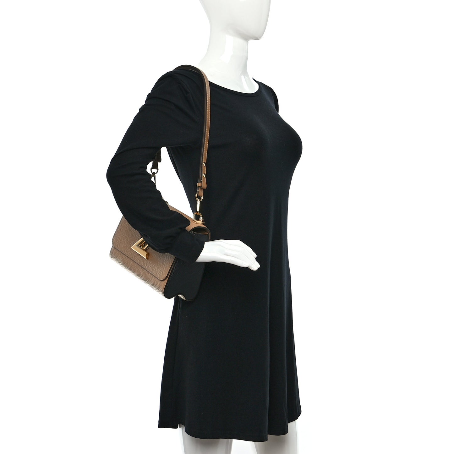 Epi Twist Shoulder Bag MM Camel