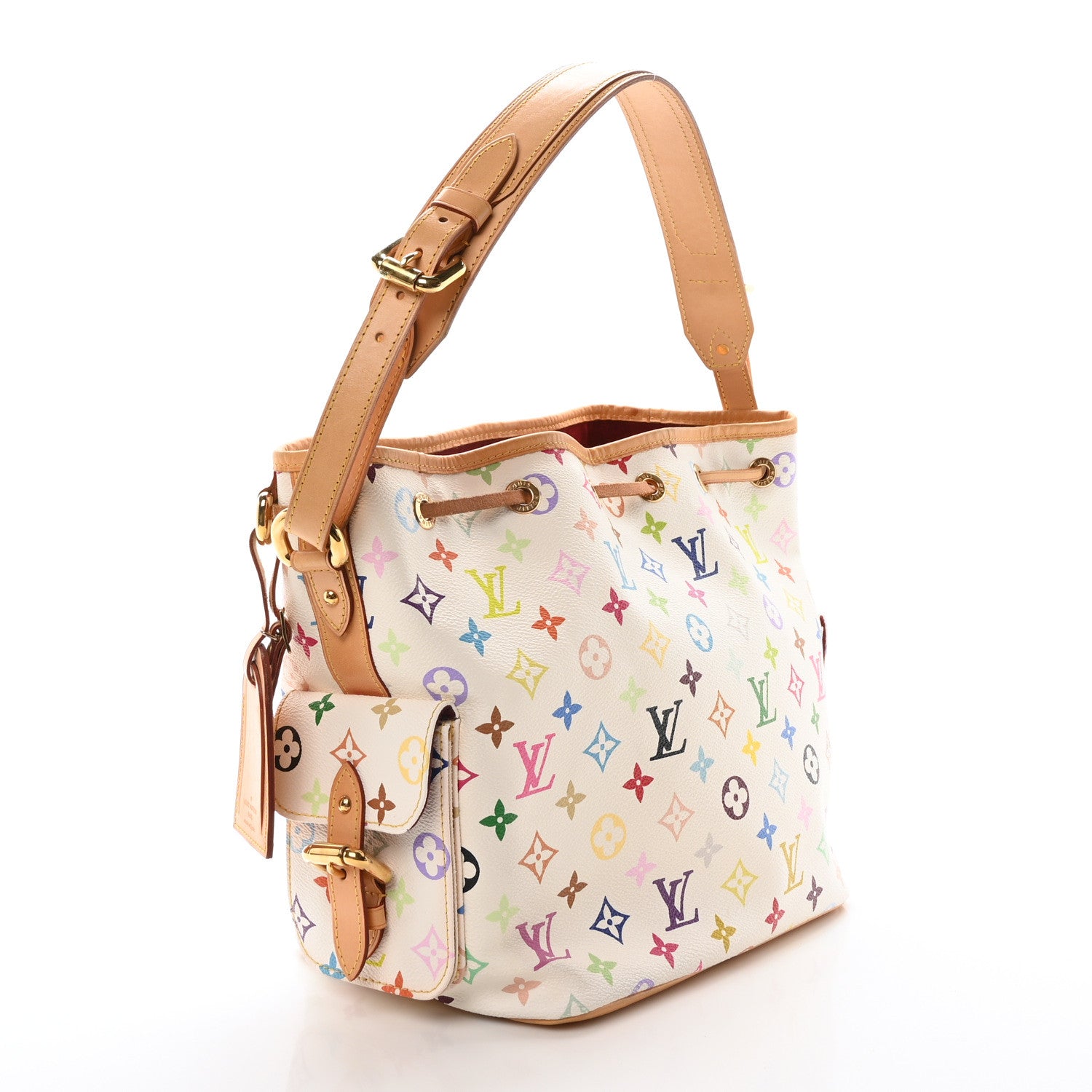 Louis Vuitton Monogram Multicolor Petit Noe White 3 of 9