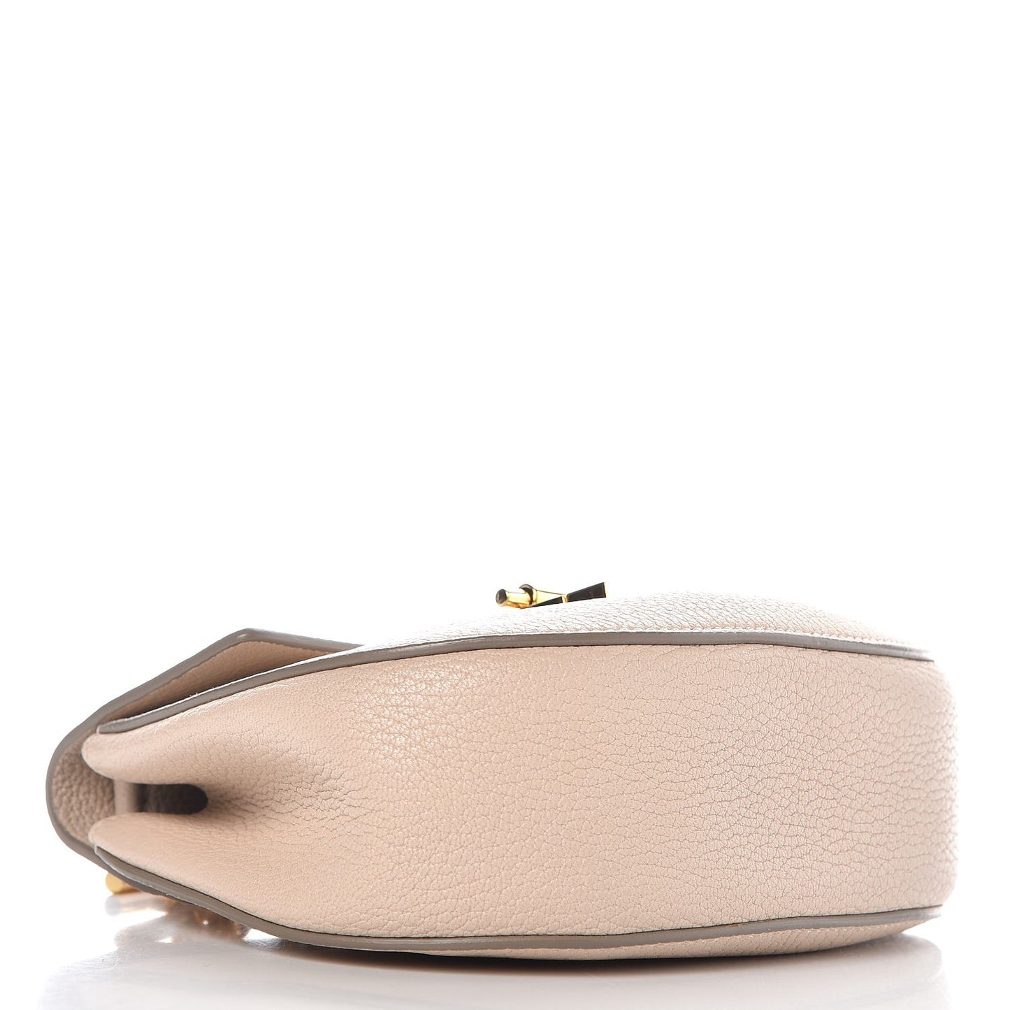 Grained Lambskin Mini Drew Shoulder Bag Abstract White
