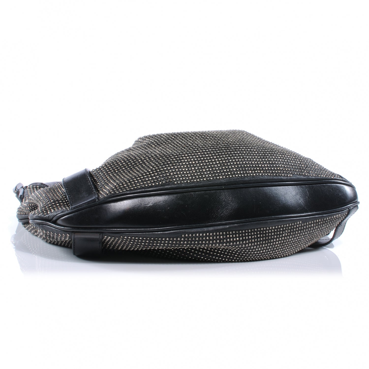 Burberry Prorsum Leather Studded Hobo Black 4 of 8
