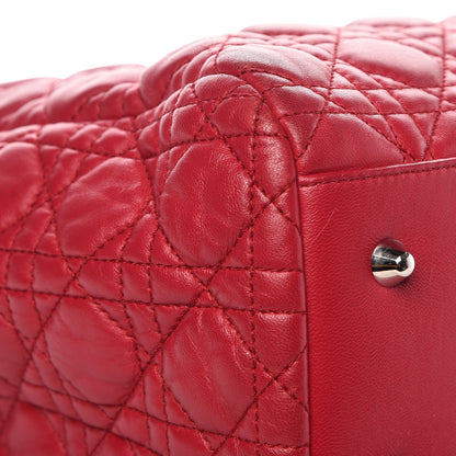 Christian Dior Lambskin Cannage Large Dior Soft Shopping Tote Fuchsia 7 of 8